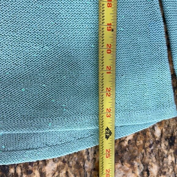 J. McLaughlin Mint Green Beaded Hi-Low Hem Knitted Tunic Top Size S - Picture 7 of 7